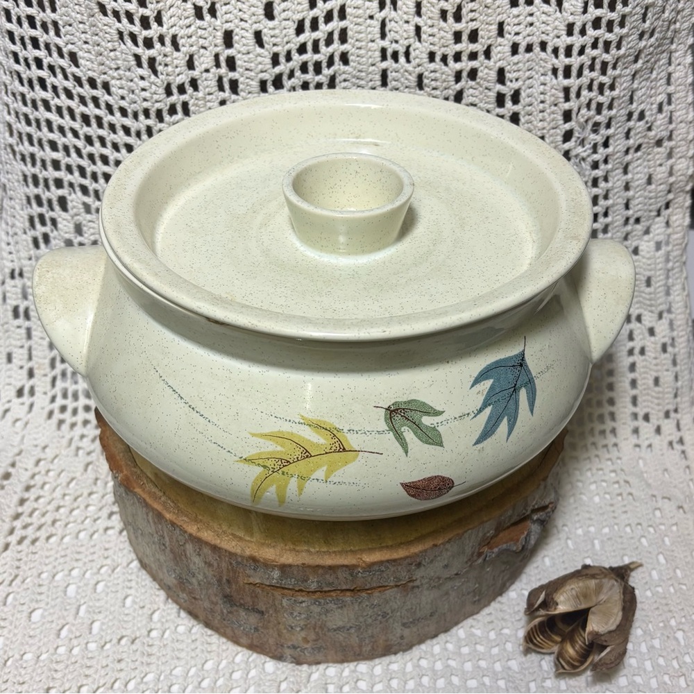 Vintage “Franciscan -Autumn Leaves “Design Casserole Bowl with Lid,  Ovenbake